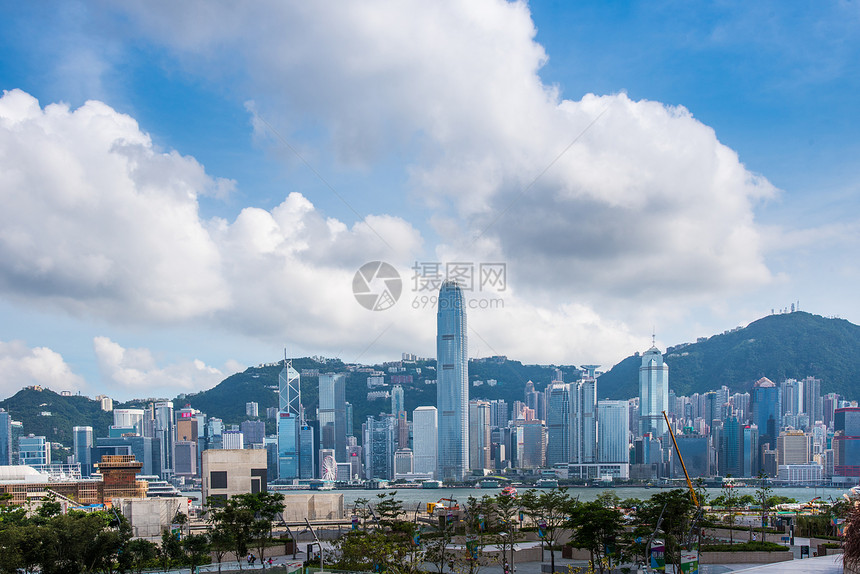 香港维多利亚港建筑群图片