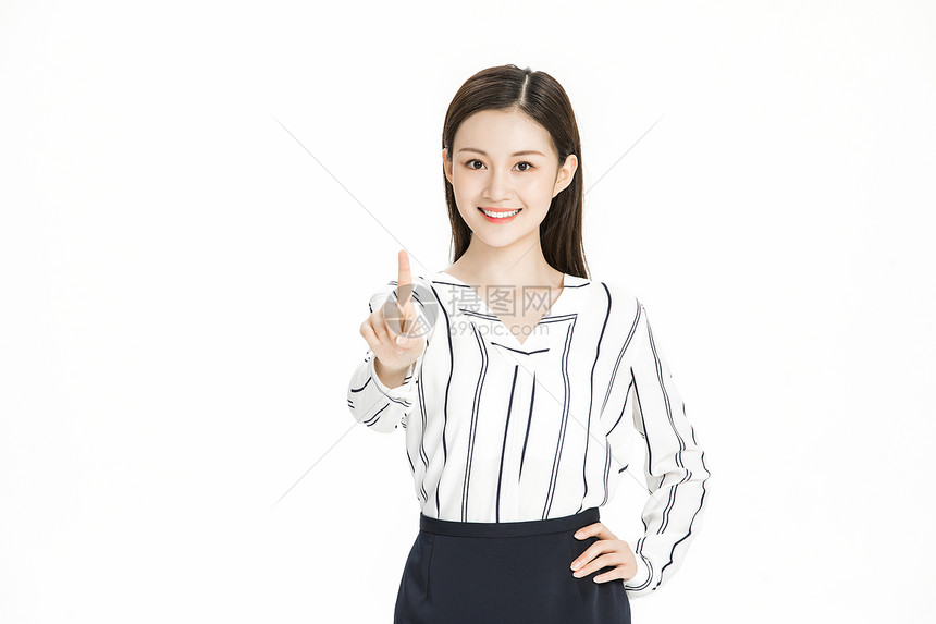 商务女性手势图片