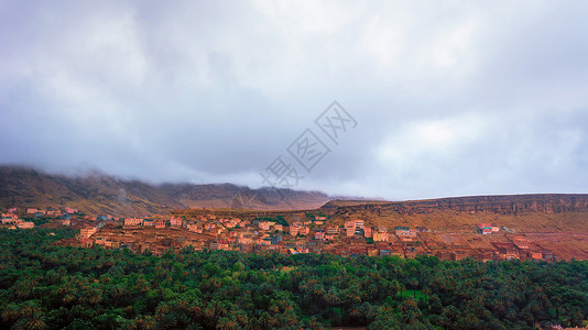 摩洛哥绿洲小镇图片