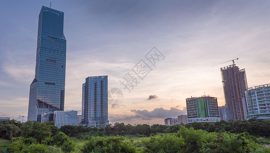 深圳北站CBD大楼背景