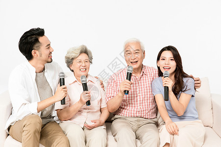 家庭聚会老年人高清图片素材