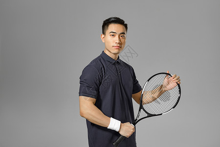 运动男性网球特写背景图片