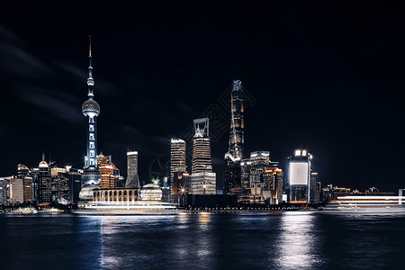 东方明珠夜景图片