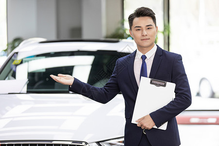 男销售卖车背景图片