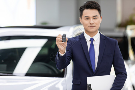 男销售卖车背景图片