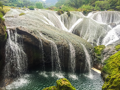 大水流贵州黄果树大瀑布风光背景