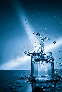 玻璃瓶里的水滴水珠高清图片素材