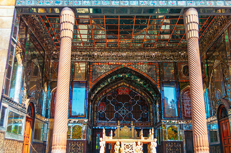 伊朗镜宫王座古建筑高清图片素材