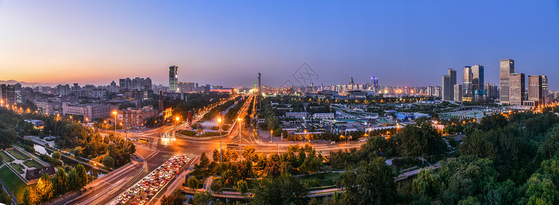 北京奥体中心夜晚高楼高清图片素材