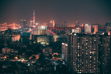 汉口夜景风光图片