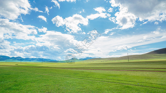 蒙古大草原旷野高清图片素材