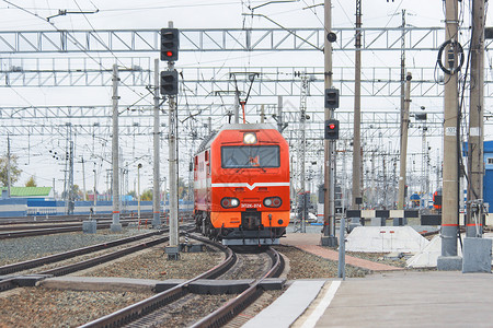 西伯利亚大铁路交通方式高清图片素材