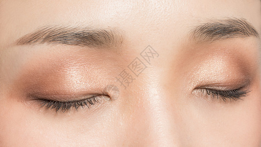 女性双眼眼妆展示高清图片