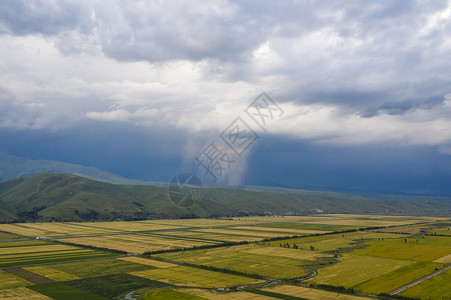 航拍天气素材云彩雷雨背景图片