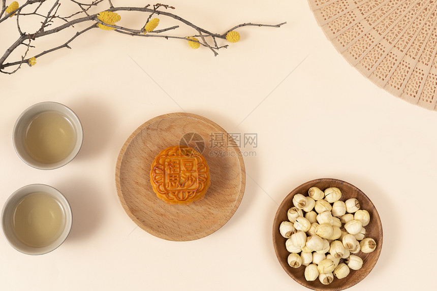 八月中秋节月饼图片
