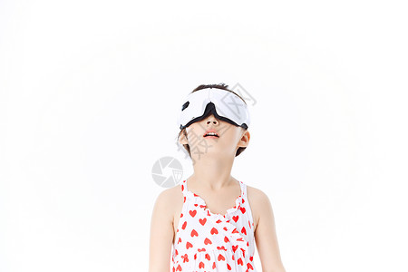小女孩使用护眼仪高清图片