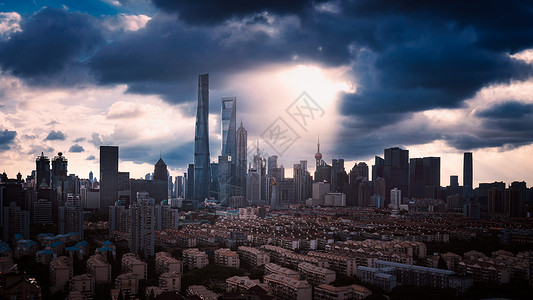 上海台风上海城市台风天气背景