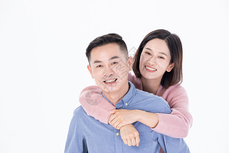 中年夫妻幸福相伴亚洲人高清图片素材
