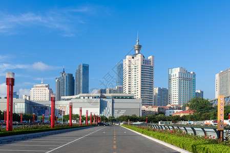 青岛城市风光现代建筑高清图片素材