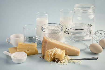 芝士奶酪甜品原材料奶酪片高清图片素材