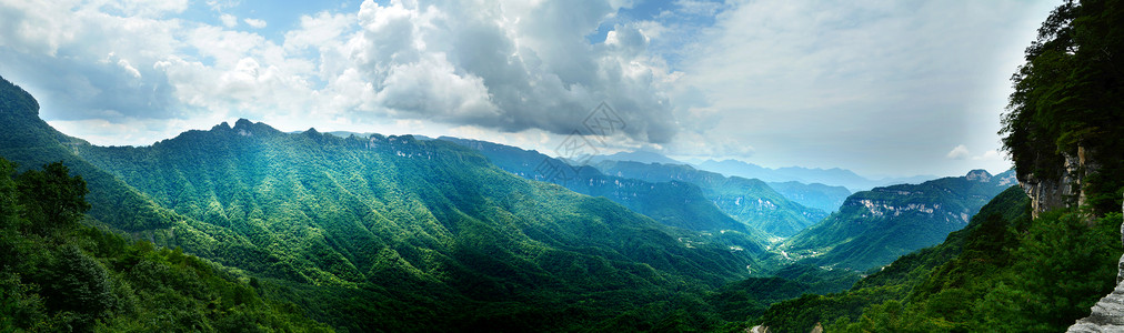 森林高山神农架风光背景