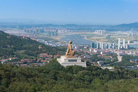 山东威海赤山景区赤山明神高清图片素材