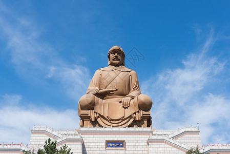 山东威海赤山景区赤山明神高清图片素材