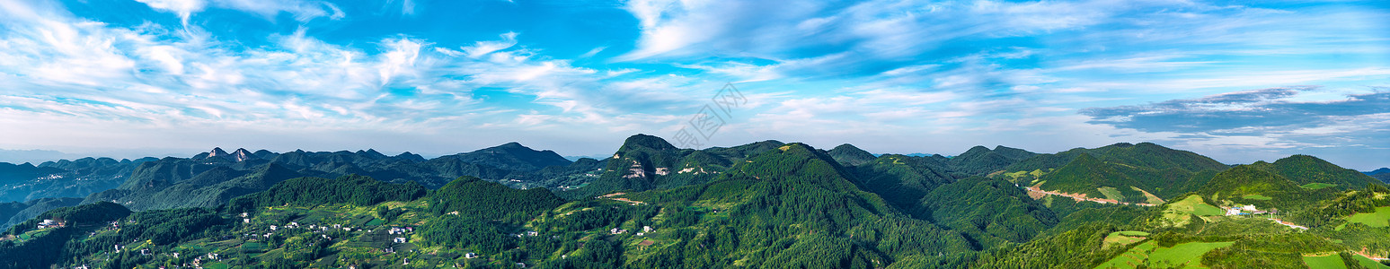 山脉俯拍恩施山川云朵全景图背景