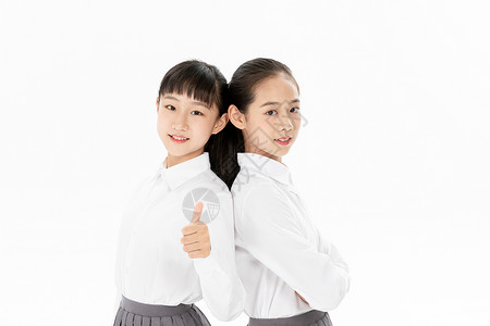 中学女生中学生好朋友点赞背景