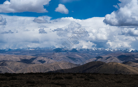 高尔寺山遥望贡嘎雪山背景图片