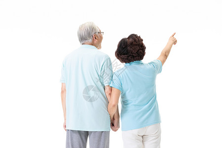 老年夫妇背景图片
