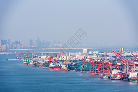 海港印象厦门码头背景