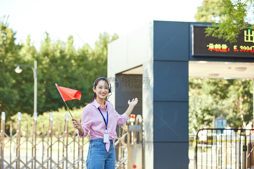 女导游形象图片