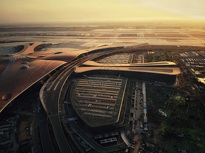 北京大兴国际机场航拍高清图片素材