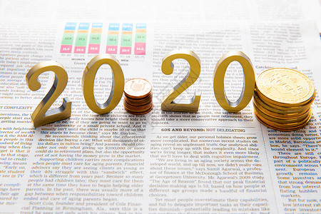 圣经数字新年元旦2020理财背景