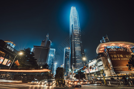 深圳灯光秀深圳城市夜景灯光秀背景