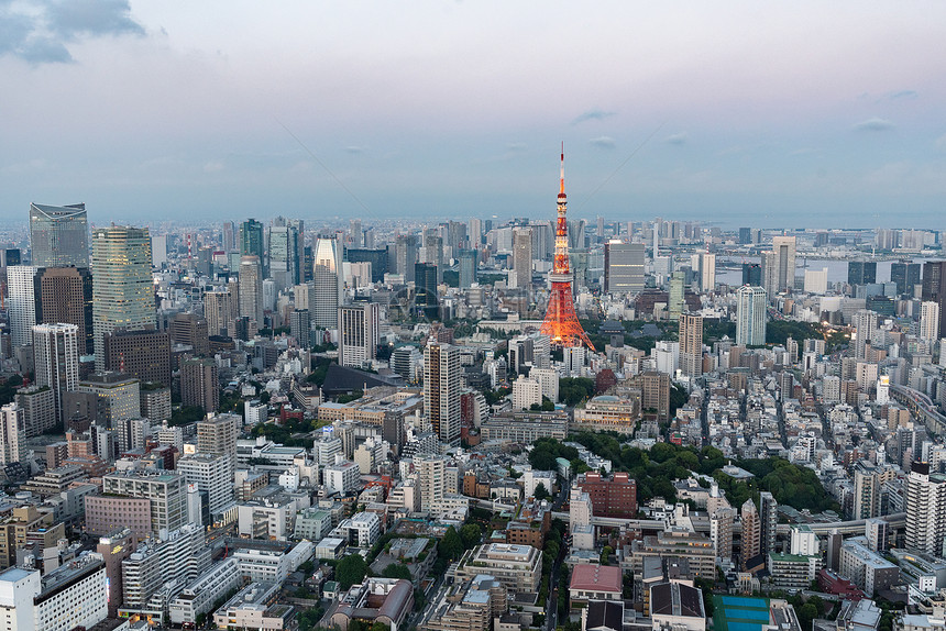 日本地标建筑东京塔图片