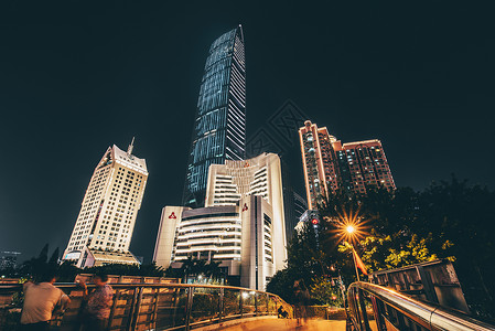 深圳罗湖夜景大湾区高清图片素材