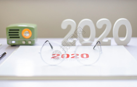 2020装饰图案2020新年数字日历背景