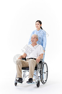 护工照顾老人女性高清图片素材