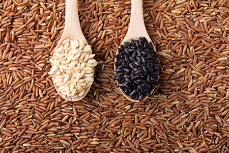 杂粮红米三色糙米背景