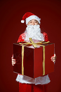 圣诞老人送礼物背景图片