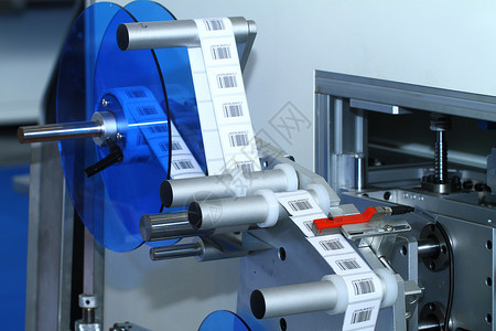 RFID自动贴标机工业高清图片素材