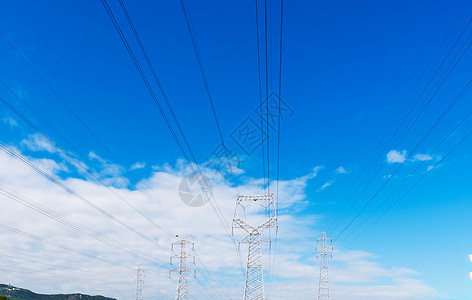 电塔输电线素材高清图片