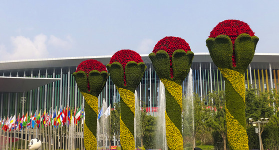 互联网安全论坛举办场馆上海国家会展中心背景