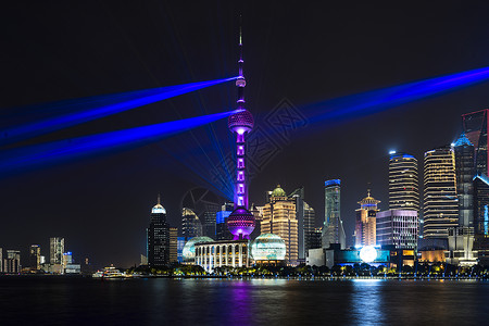 高层经济论坛上海东方明珠夜景背景