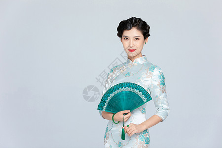 中国风旗袍美女国潮高清图片素材