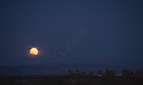美国加利福尼亚州月夜高清图片