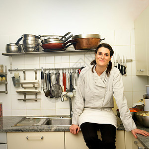 女厨师肖像图片