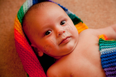 婴儿风包素材婴儿微笑特写镜头背景